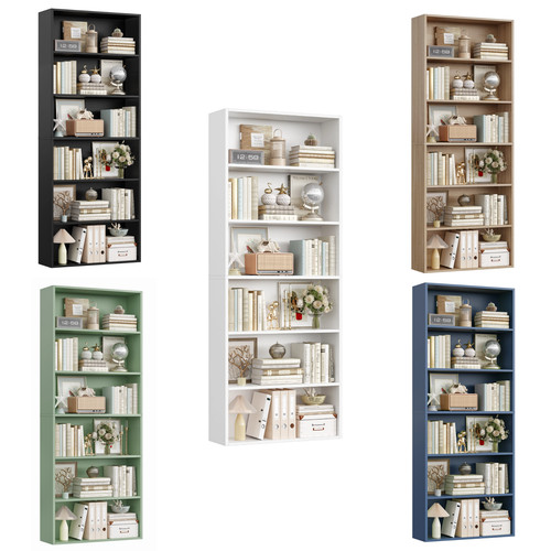 Bücherregal mit fächern - mit, 6